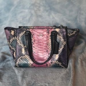 Coach Multicolor Python Crossbody